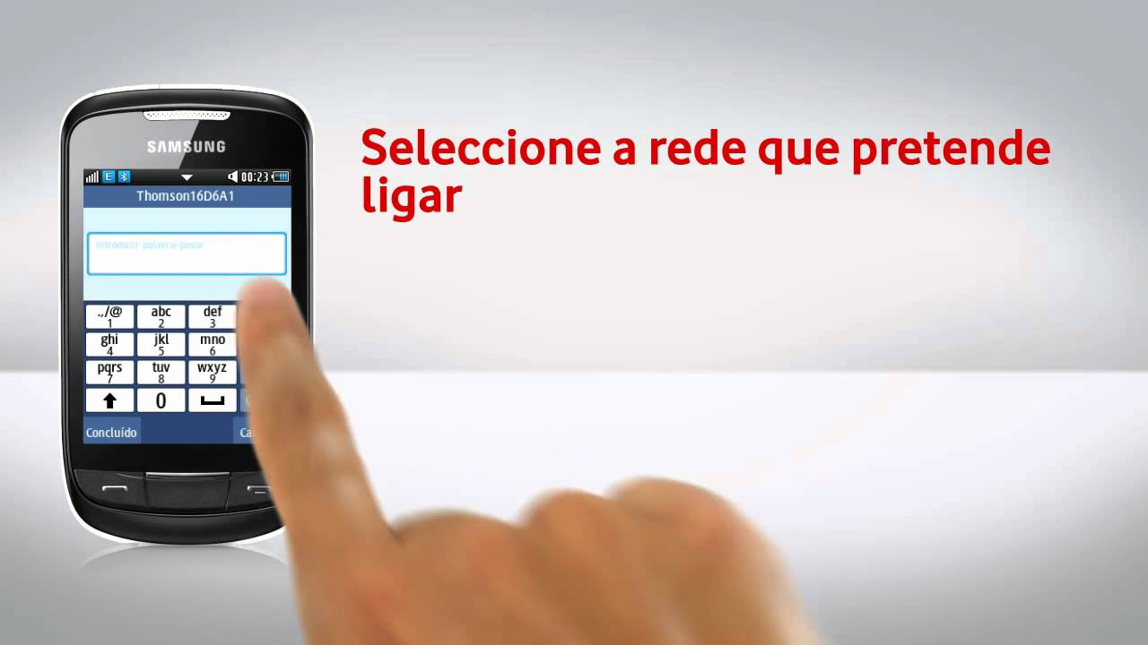 Samsung Corby II - Configuração de Wi-Fi