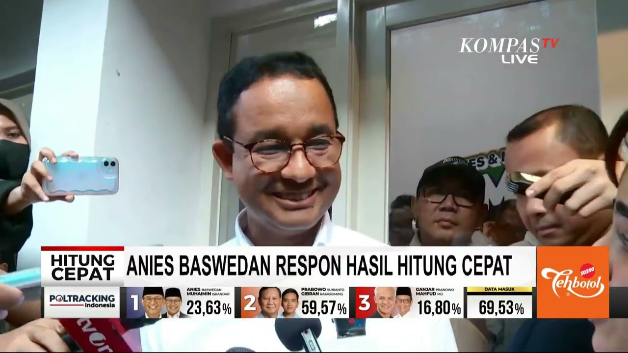 Anies Baswedan Tanggapi Hasil Quick Count Pilpres 2024  Jangan Buru Buru Santai Aja