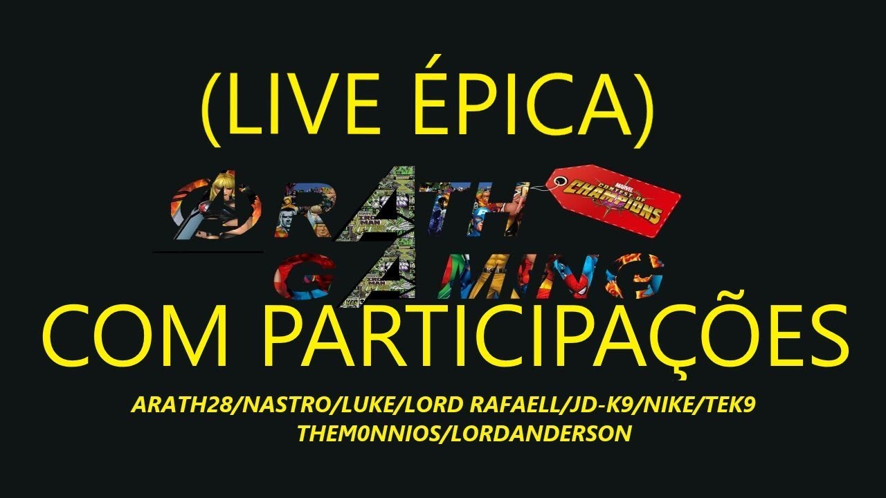 (EPIC LIVE) ARATH28/NASTRO/LUKE, PARTCIPA&Ccedil;&Acirc;O: JD-CANAL K9,NIKE E TEK9