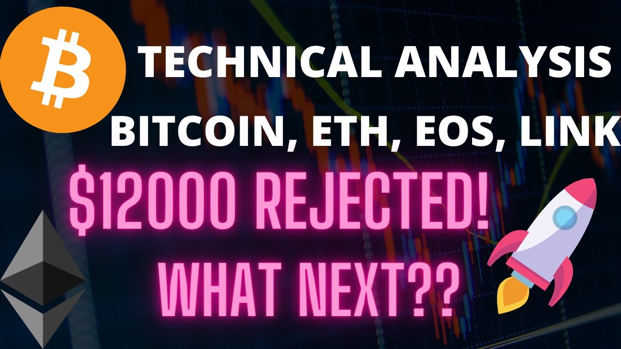 Bitcoin Rejected from $12000 | Bithumb Seized | Technical Analysis Of Bitcoin, Ethereum, EOS, LINK