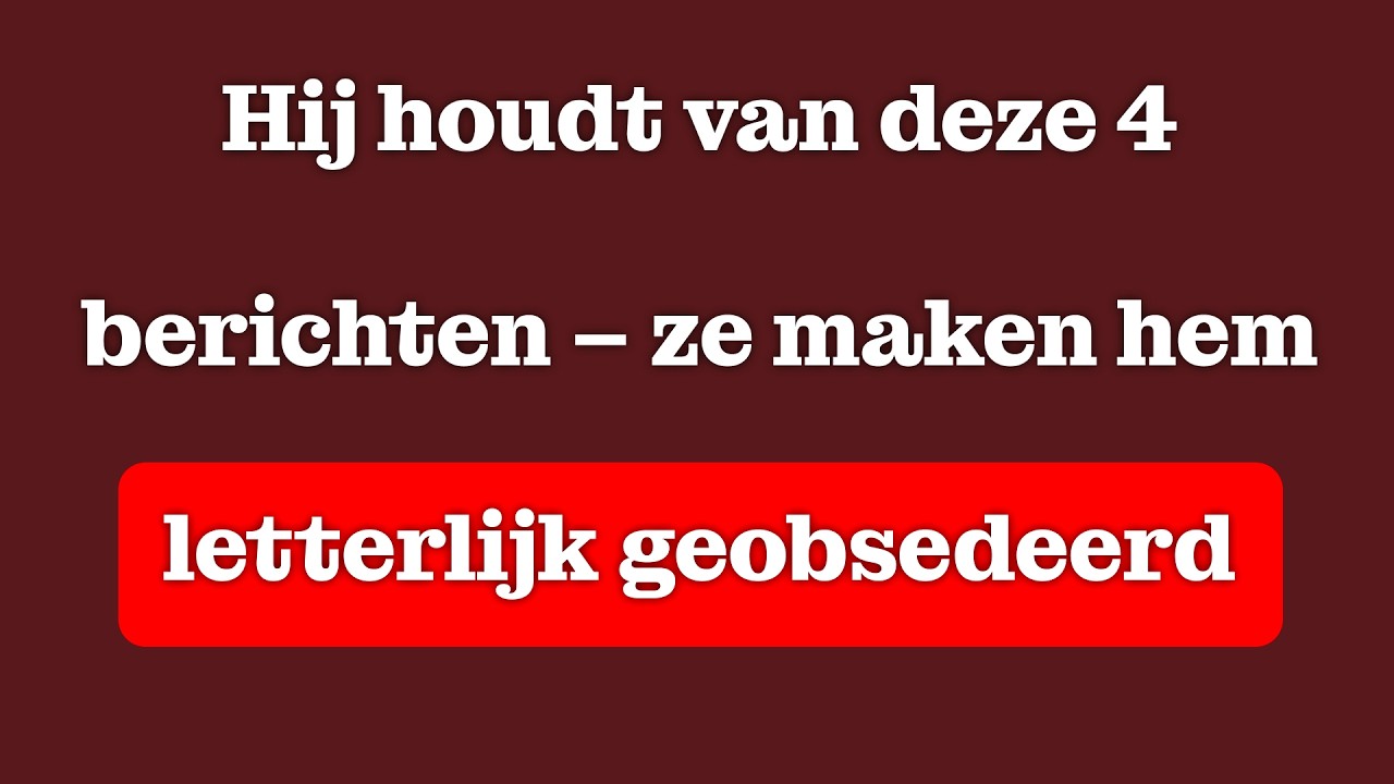 4 berichten die mannen het liefst ontvangen