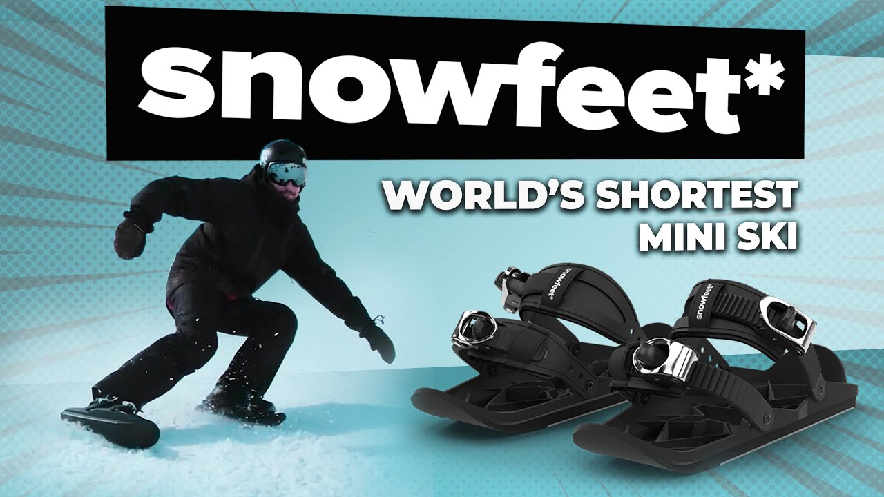 Snowfeet - World's Shortest Mini Ski Skates | Short Ski | Snowskates