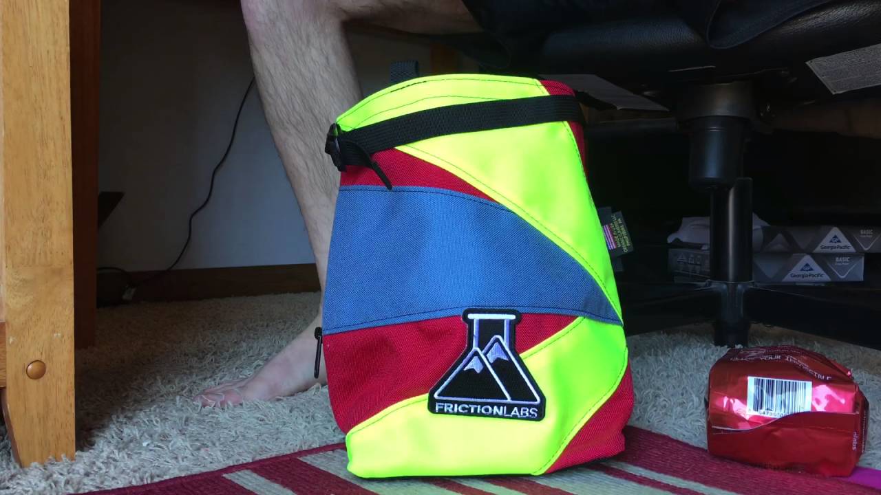 Getting Friction Labs Chalk Bag ready