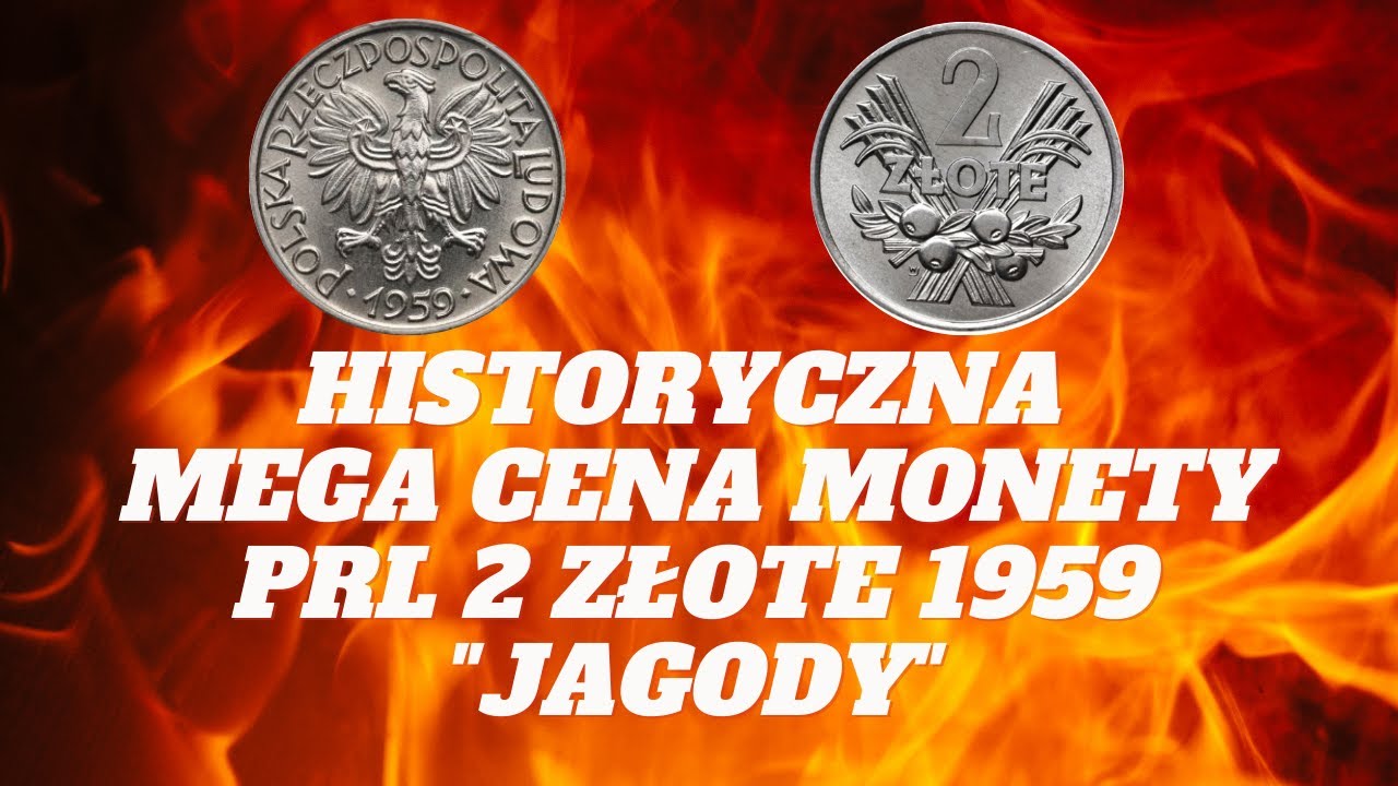 Historyczna MEGA CENA monety PRL 2 Złote 1959 