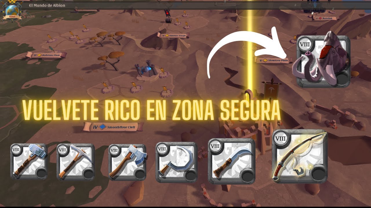 Vuélvete rico desde zona azul y amarilla (ZONA SEGURA) / ¿Cómo lo hacen? Albion Online
