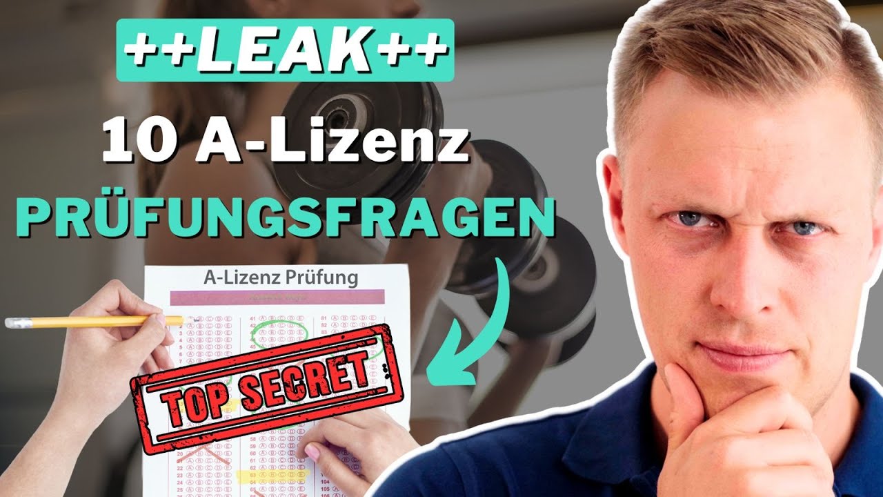 Fitnesstrainer A-Lizenz - 10 neue Prüfungsfragen (zum Mitlernen)