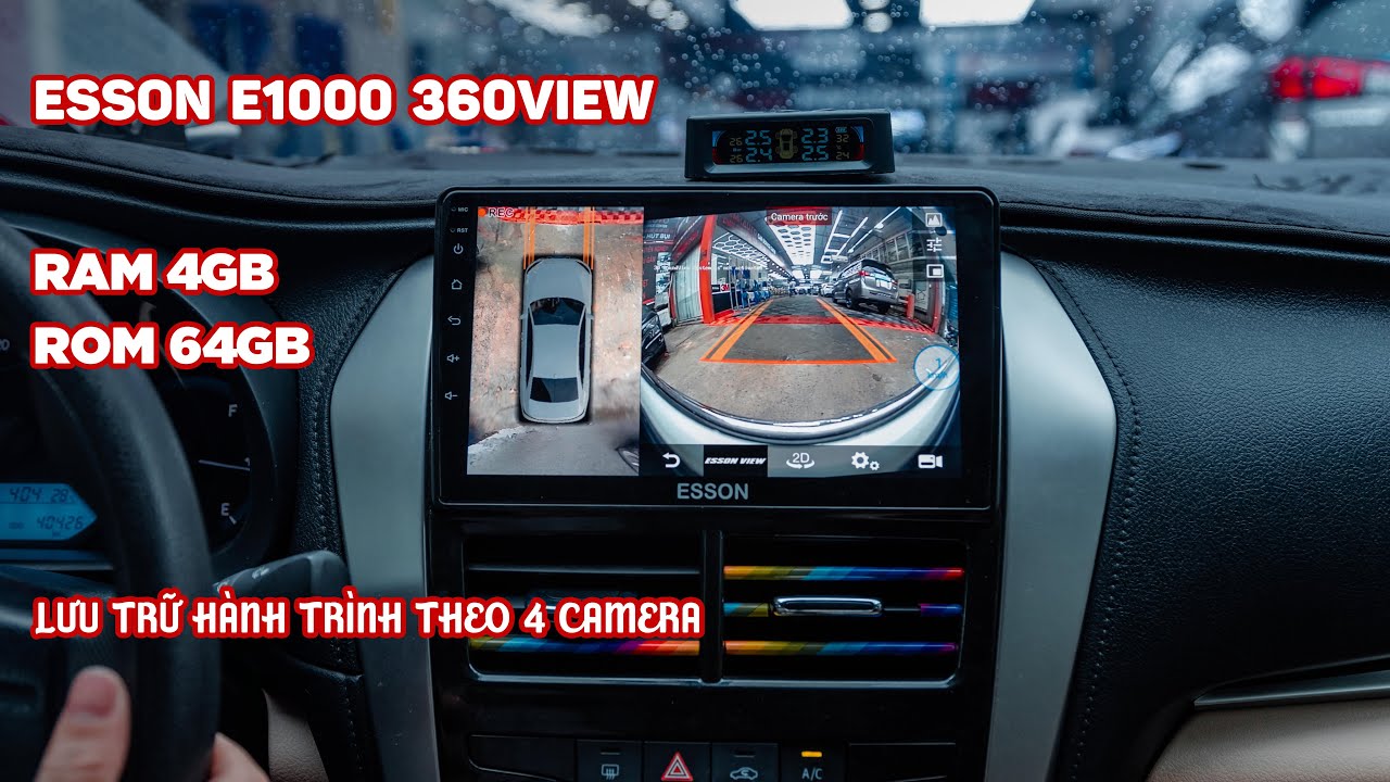 MÀN HÌNH ESSON E1000 LIỀN CAMERA 360 CHO TOYOTA VIOS - HƯỚNG DẪN SỬ DỤNG CHI TIẾT | MMKAUTO.VN