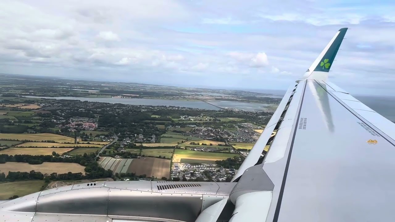 Aer Lingus A321XLR Windy Landing into Dublin Airport (DUB)