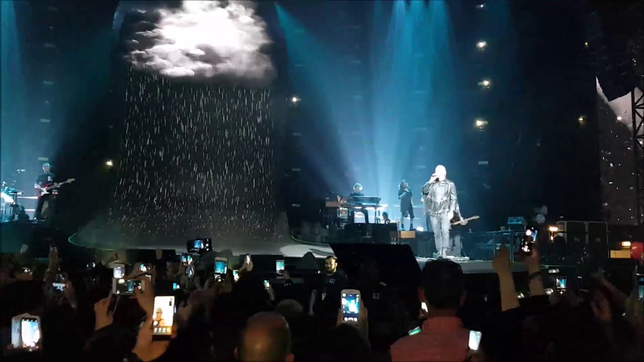 Il concerto inizia ! Eros Ramazotti World Tour live, PalaLottomatica, Roma 12 mrt 2019