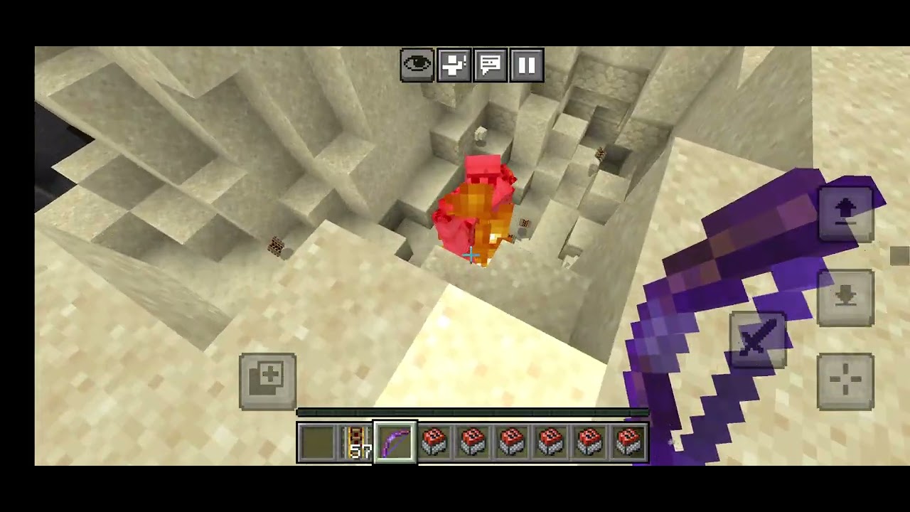 TNT minecart PvP in Minecraft!! End is sad 😭😭