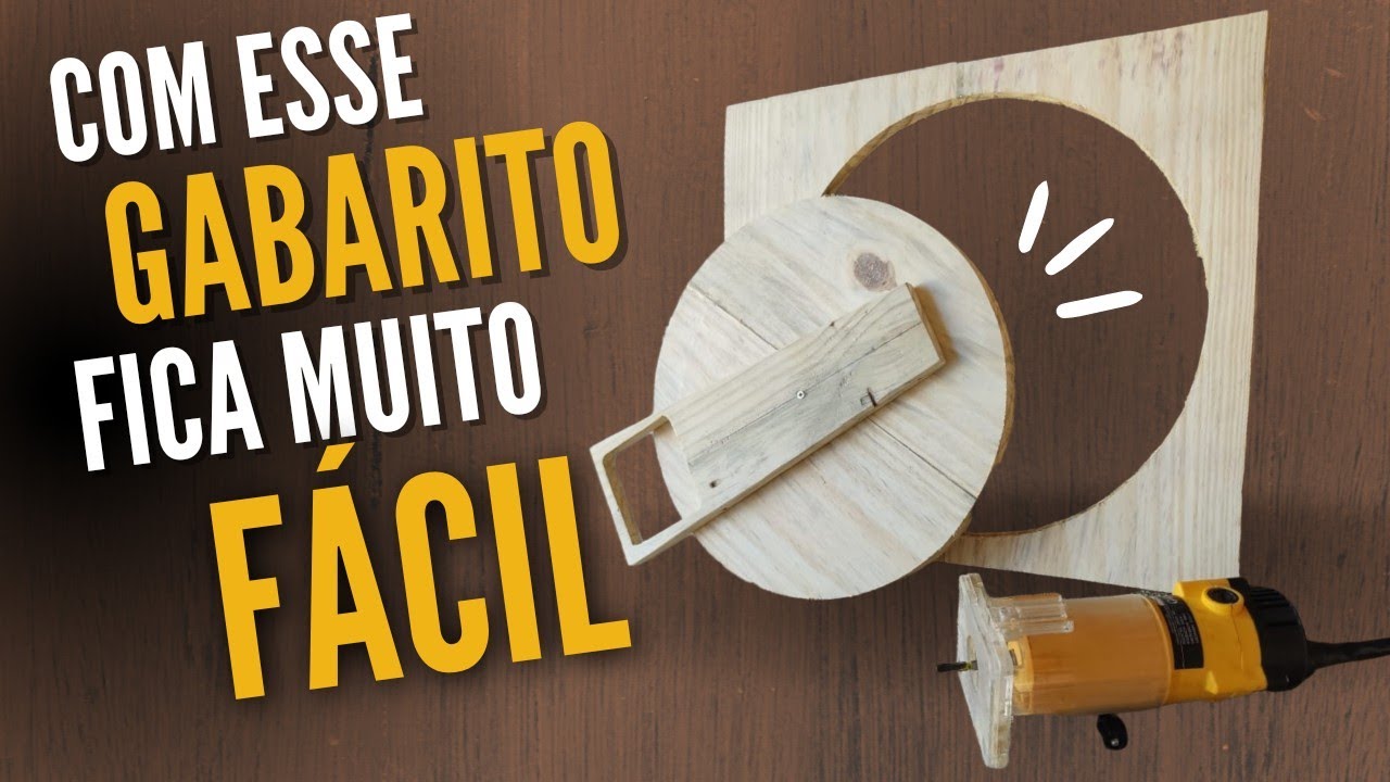 COMO FAZER UM CORTE CIRCULAR COM A TUPIA / como ganhar dinheiro na Marcenaria