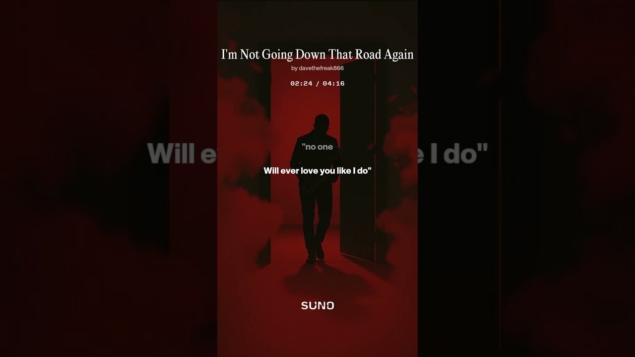 I'm Not Going Down That Road Again