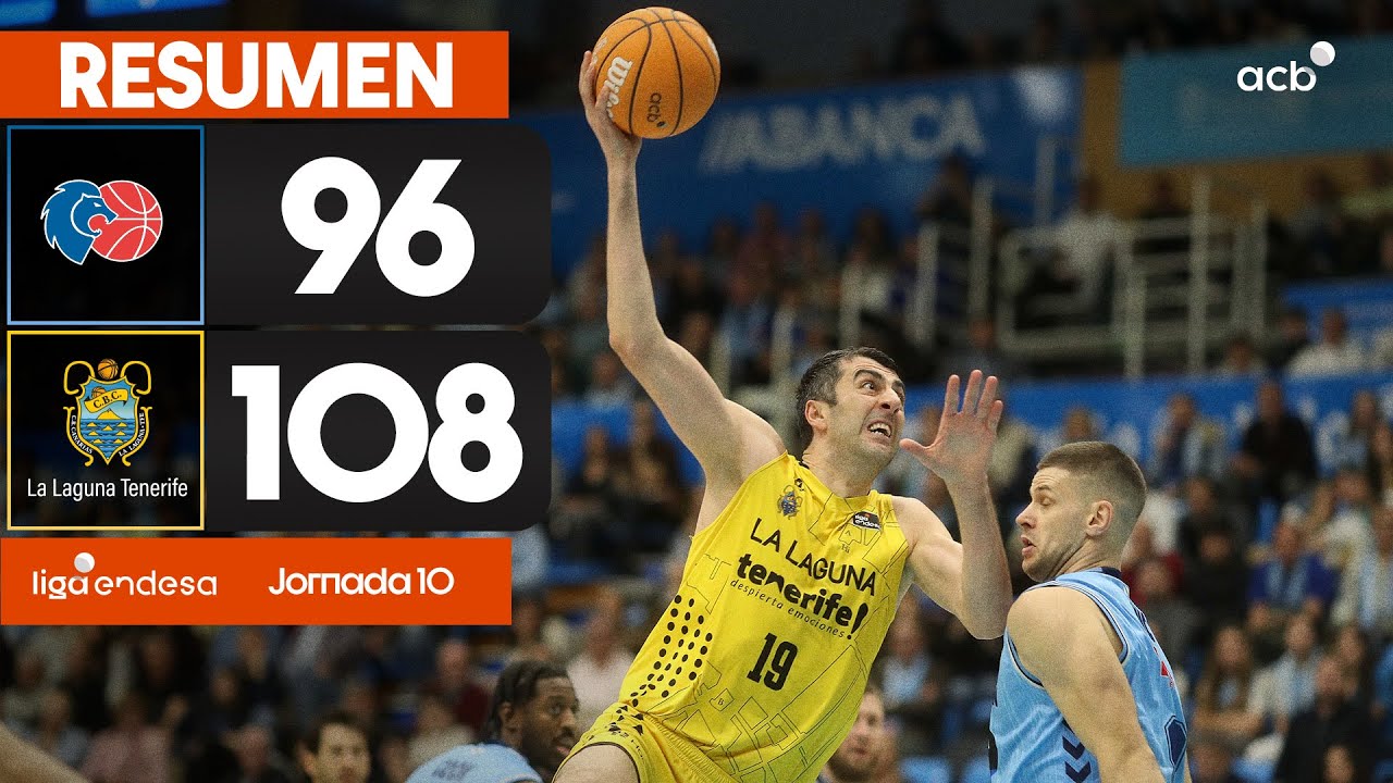 R&iacute;o Breog&aacute;n - La Laguna Tenerife (96-108) RESUMEN&nbsp;| Liga Endesa 2025-26