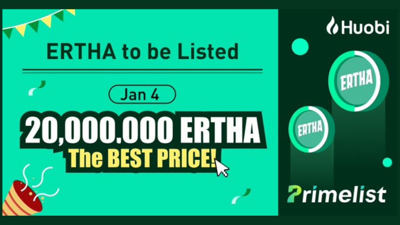 Huobi Primelist to List ERTHA On January 4
