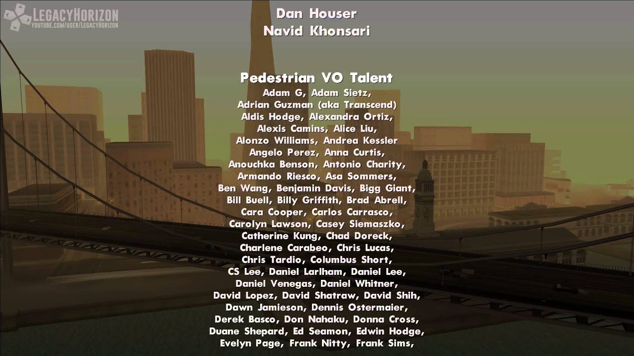 GTA San andreas - Créditos Finales