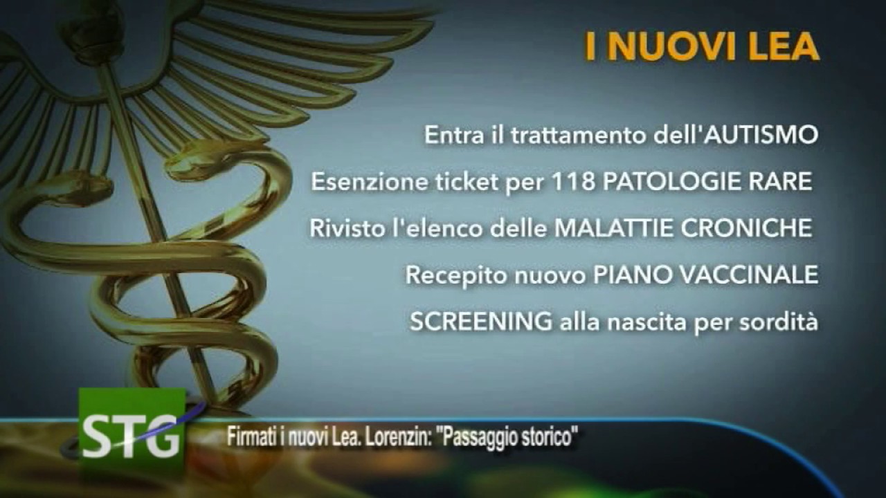 Firmati i nuovi Lea. Lorenzin: 
