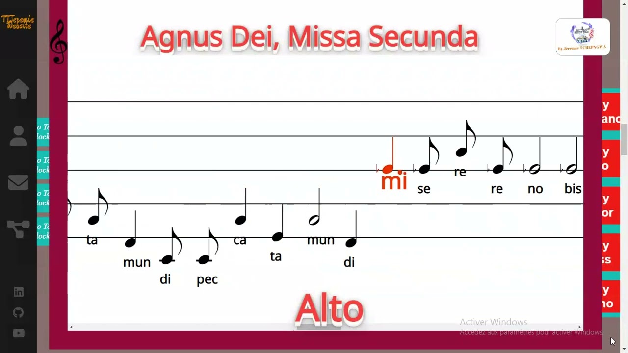 Agnus Dei, Missa Secunda - Auth: Hassler, Hans Johann Leo, Arr: Dewagtere, Bernard - Alto