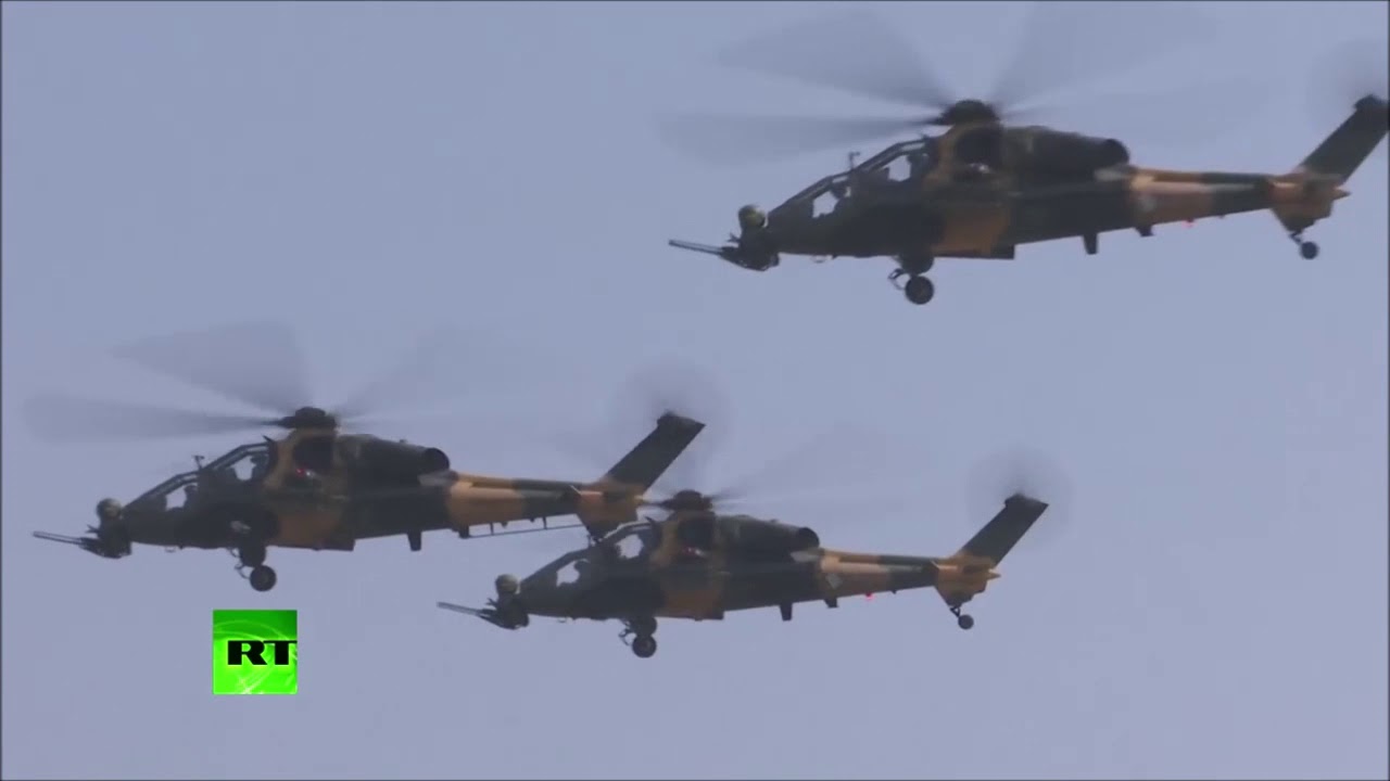 Pakistan Army helicopters parade