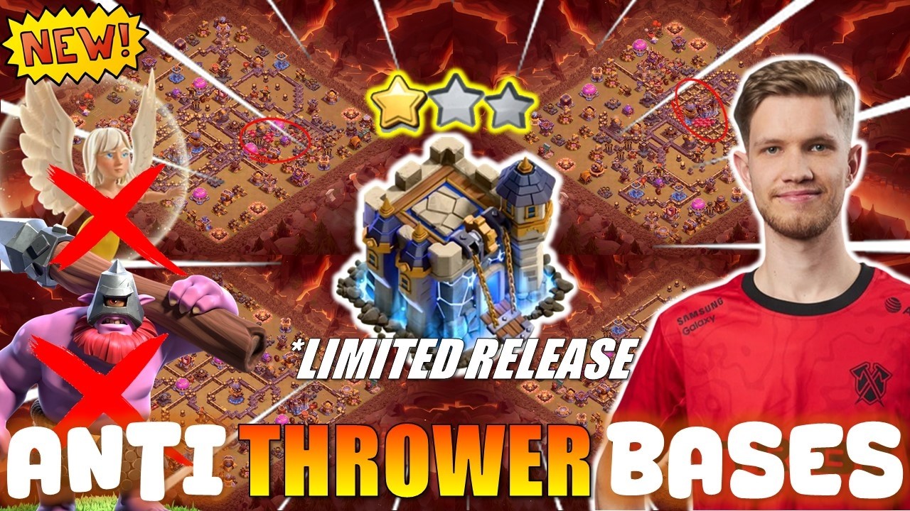 BEST TH18 ANTI THROWER LEGEND CWL WAR BASE WITH LINKS 2026 | +6000 PUSHING TROPHY | CLASH OF CLANS
