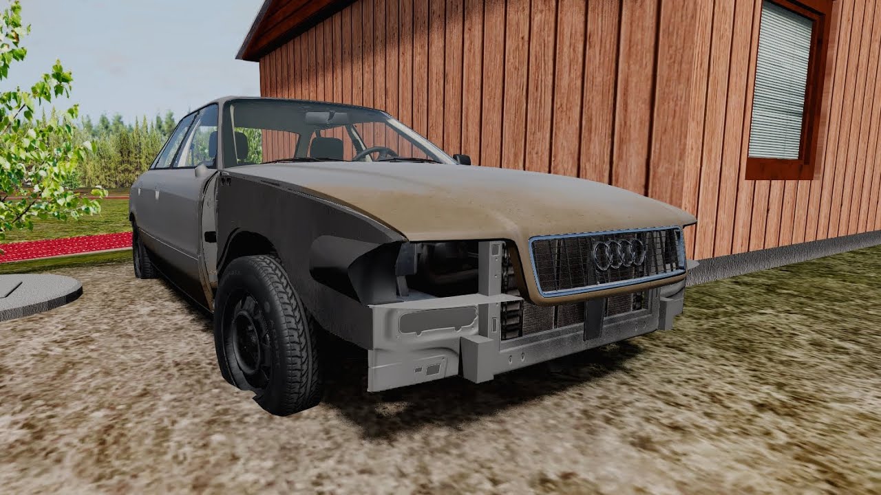 Я КУПИЛ БРОШЕННУЮ И ГРЯЗНУЮ АУДИ 80 Б3  - BeamNG.drive