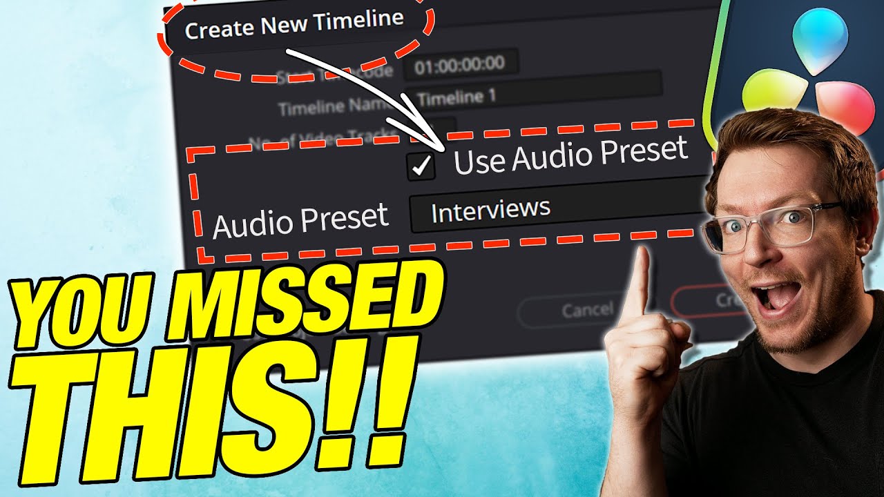 Wait?! What?! Why is this hidden?! Audio PRESETS in Davinci Resolve.