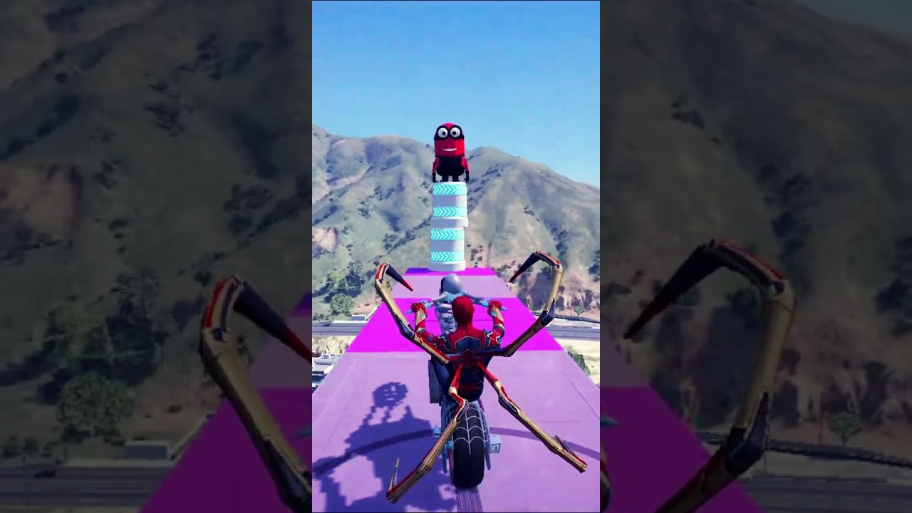 Gta 5 | Epic Ragdolls : Spiderman vs Minion News Eps. 12