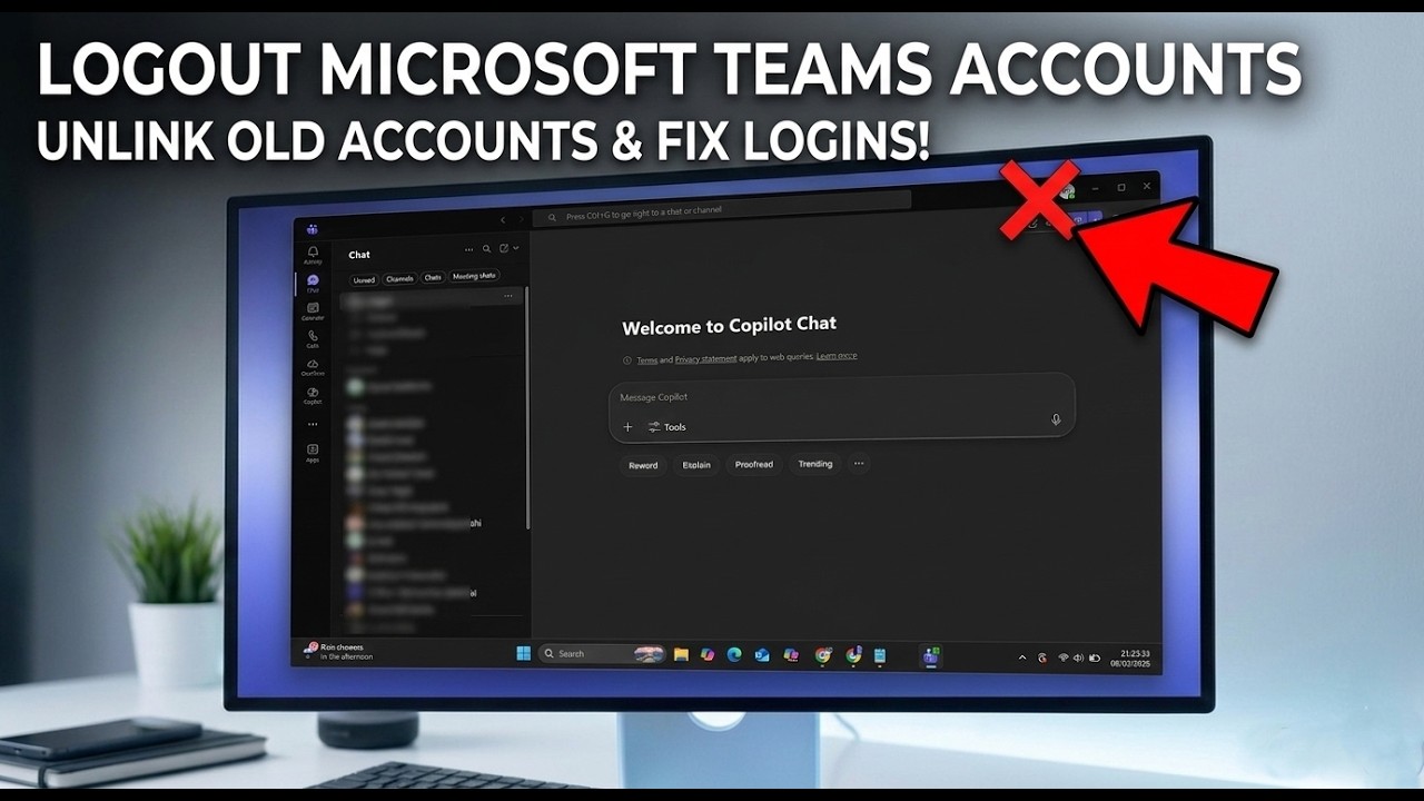 Как правильно выйти из учетной записи Microsoft Teams и удалить ее?