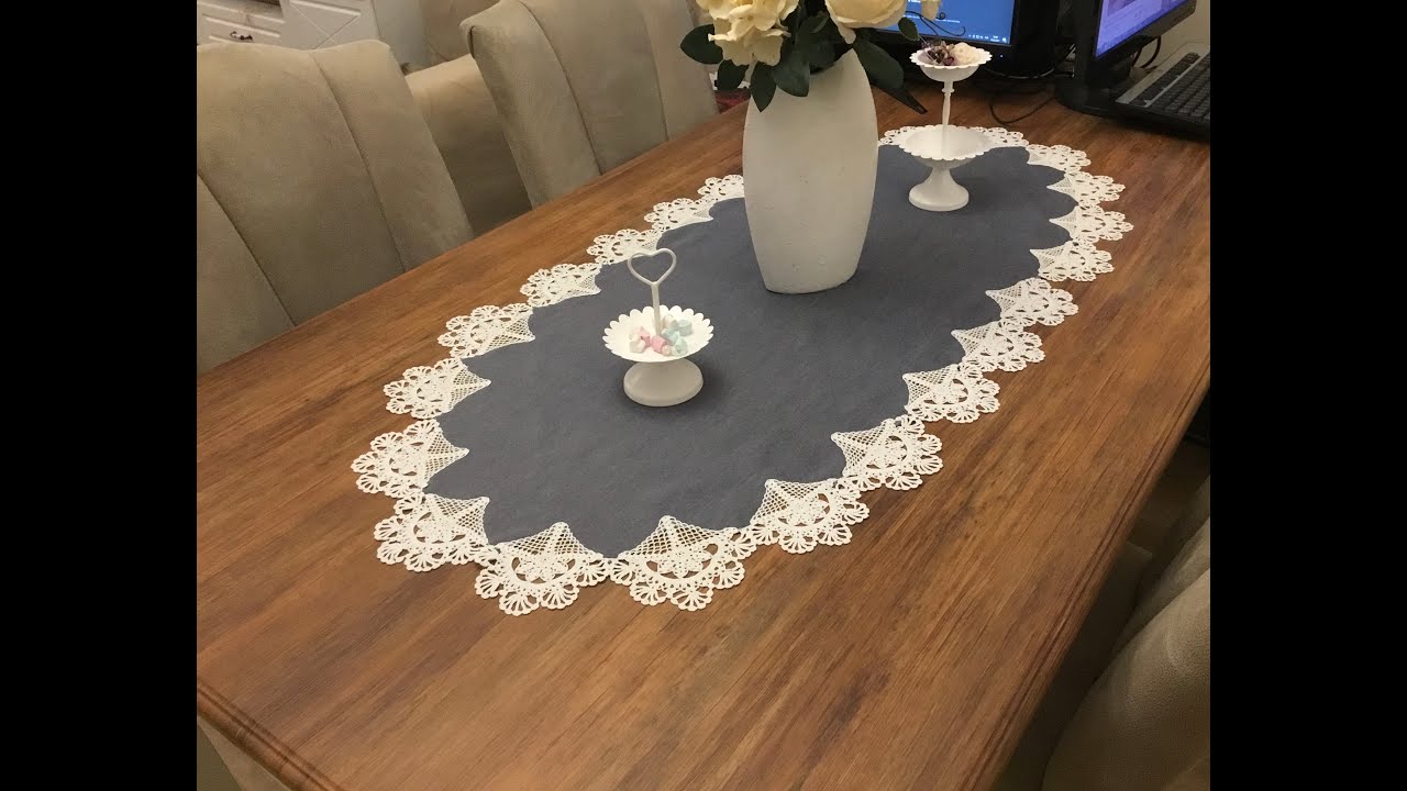 ESKİ DANTELLERDEN MASA ÖRTÜSÜ YAPALIM - Dantelli Runner Yapımı - Table Runner from Old Laces