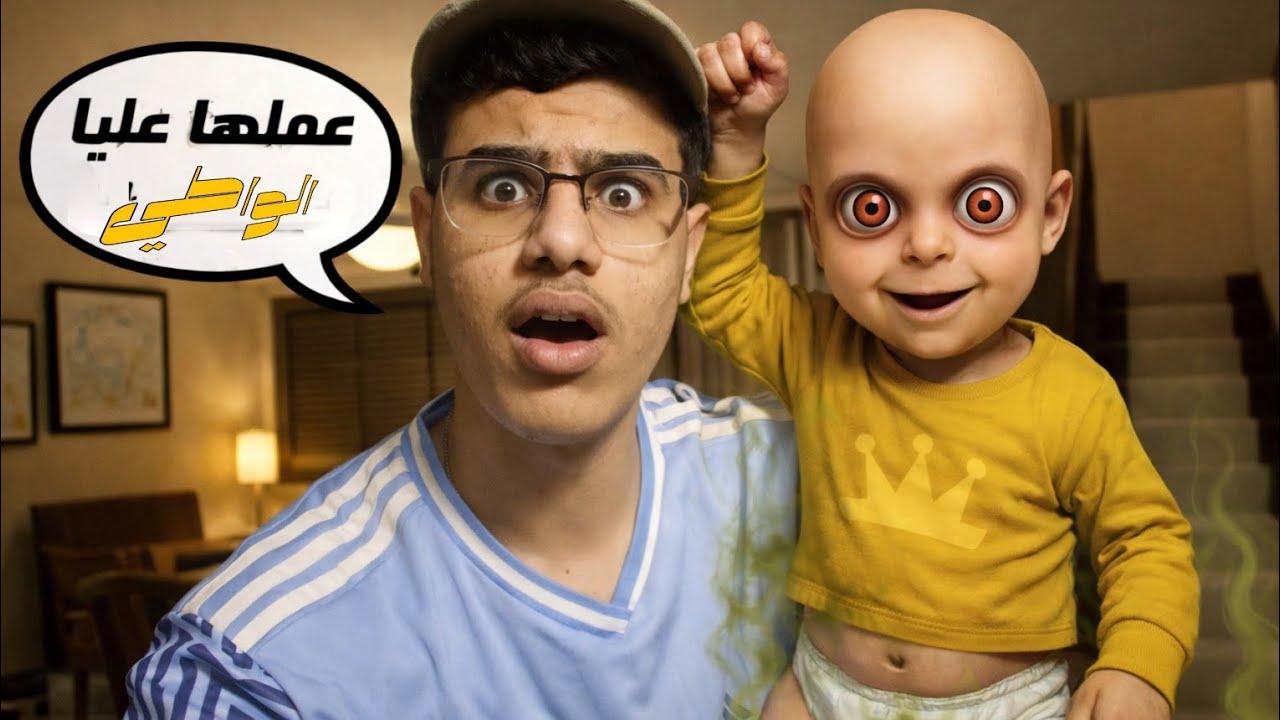 تختيم لعبه the baby in yellow #part1  مش هتصدق ايه اللي حصل 😨😱 #games #رعب 