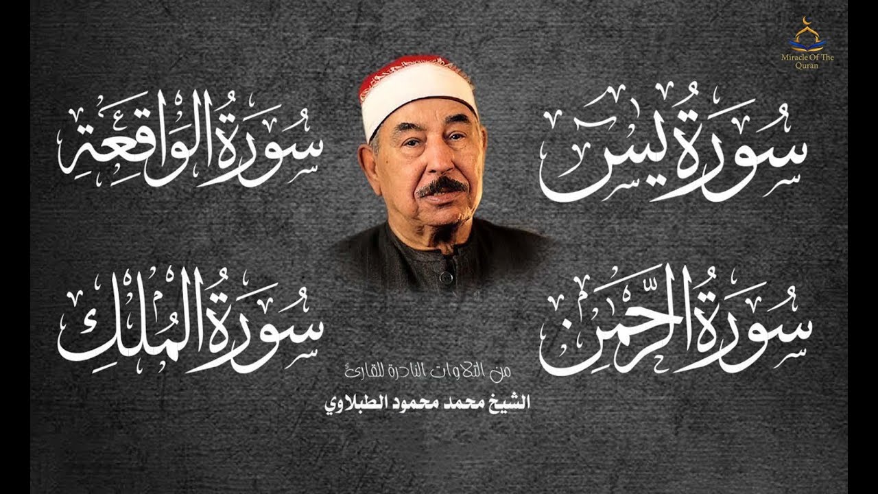 سور الرزق    أجمل التلاوات لسور يس   الرحمن   الواقعة   الملك   محمد محمود الطبلاوي