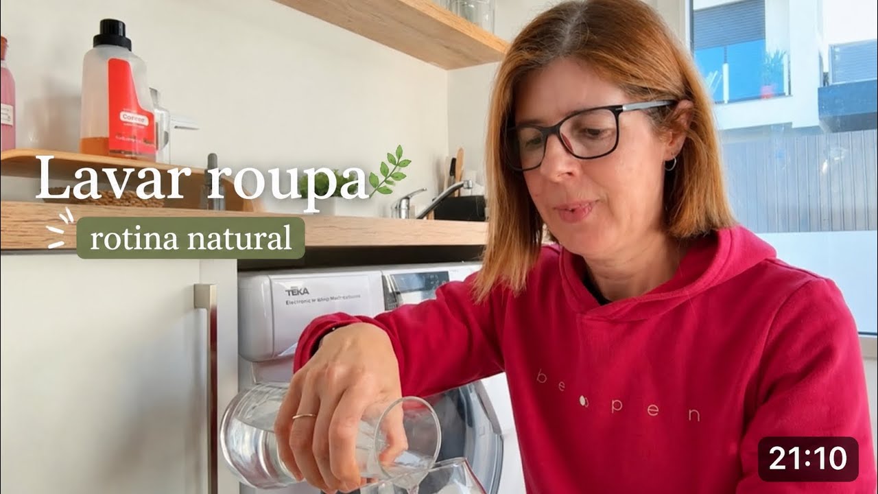 Como lavo a roupa de forma natural | Detergentes | Rotina simples + limpeza da máquina