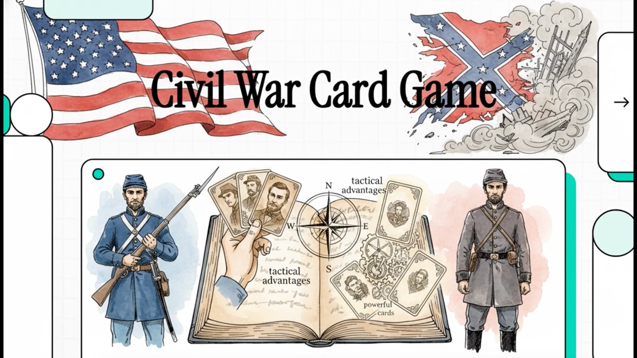 Civil War Card Game- 8th Grade Social Studies