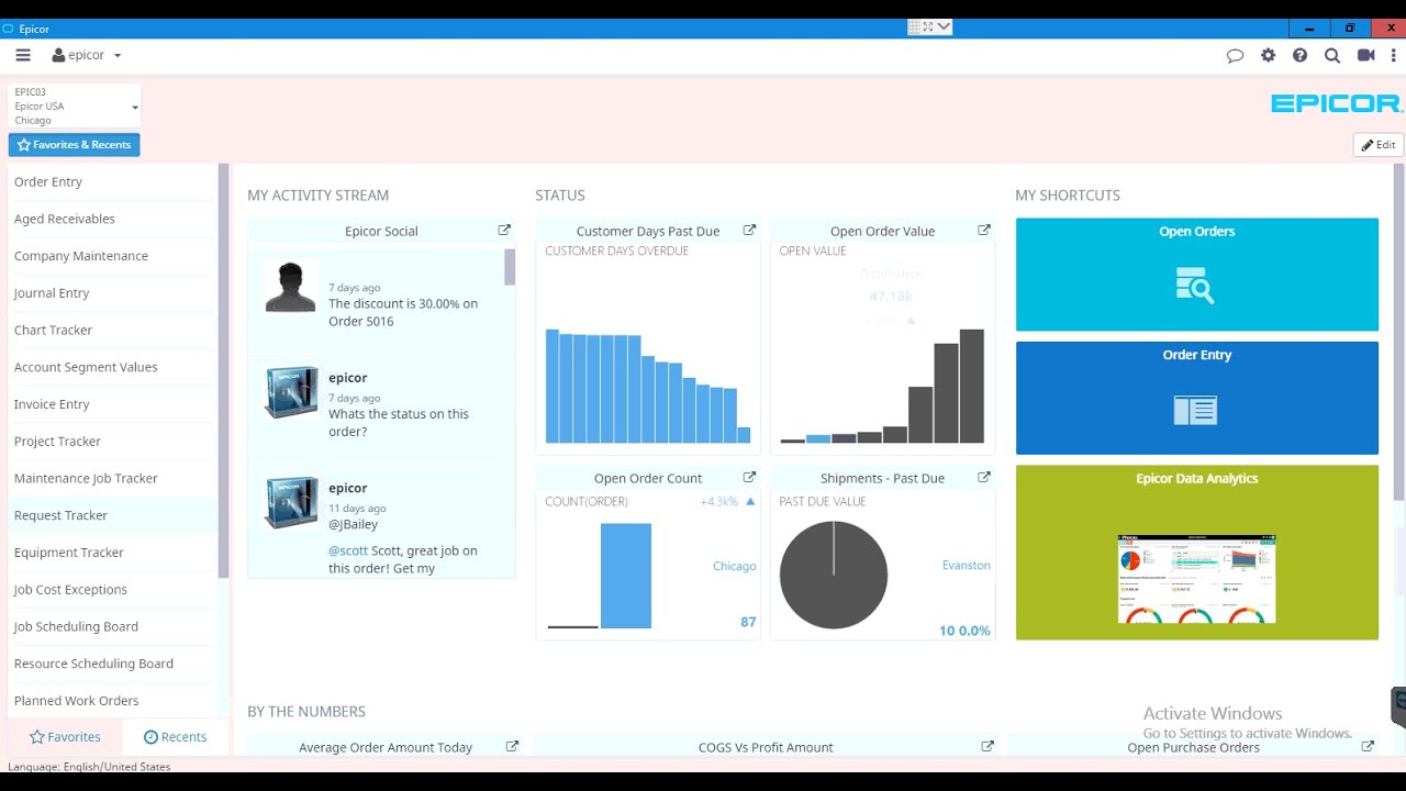 Epicor 10.2 Comprehensive Demo