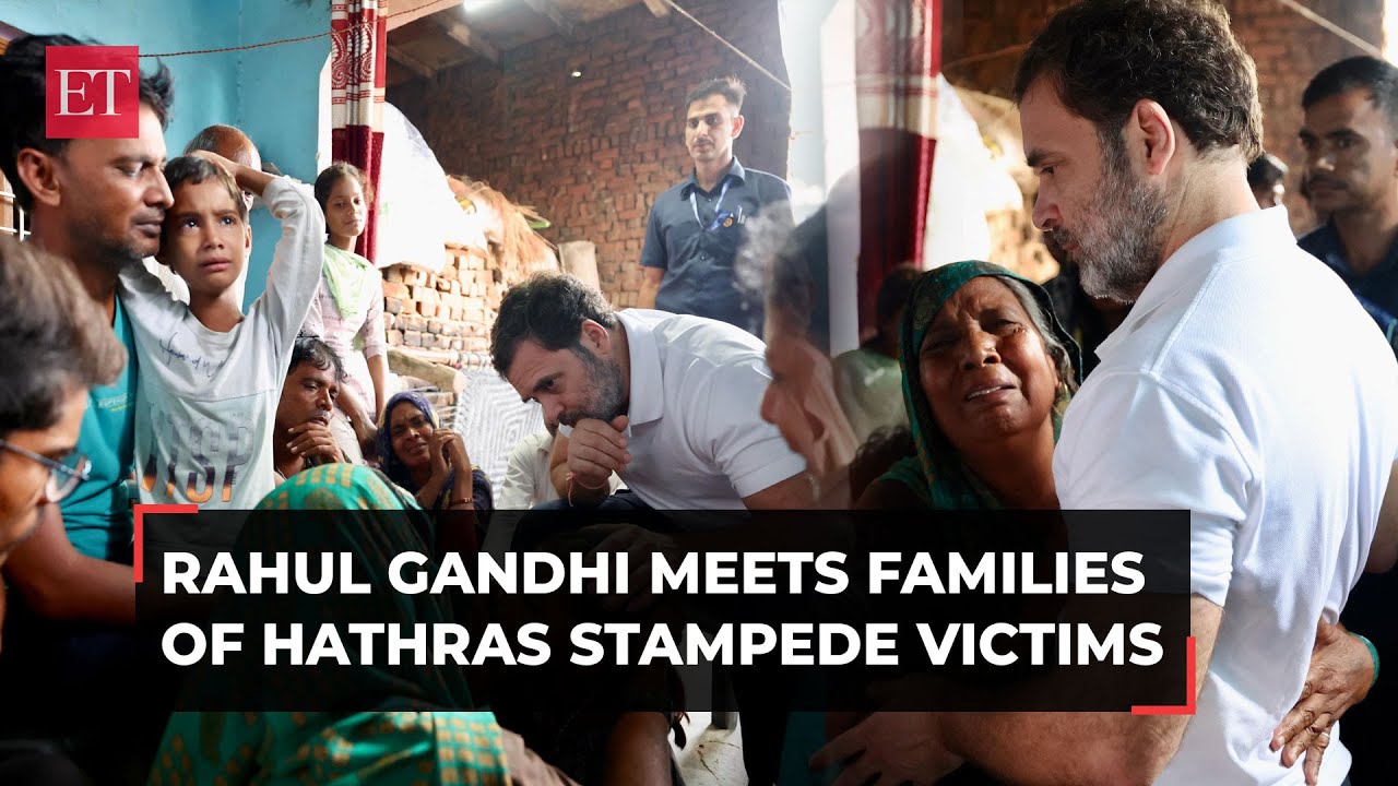 Hathras mishap: Rahul Gandhi meets families of victims of stampede, assures help