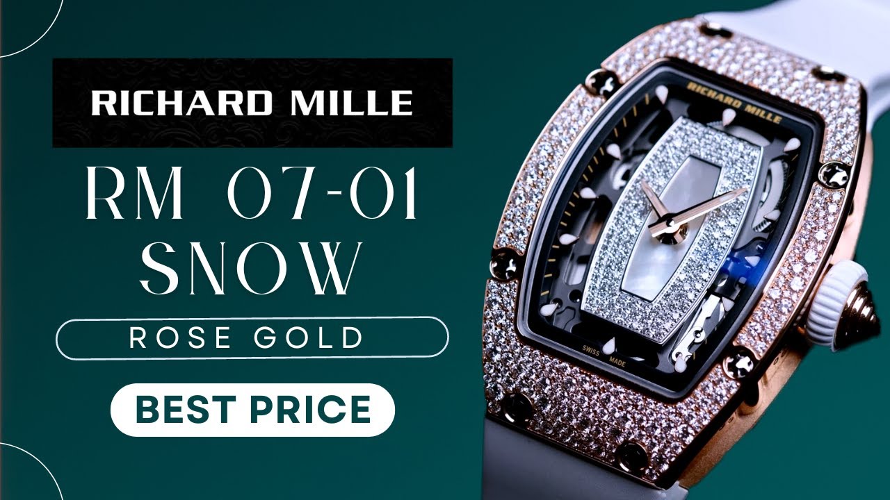 Richard Mille Lady Watch RM 07-01 Rose Gold Snow Setting *BRAND NEW IN STOCK 全新現貨* 💃👗 #shorts #watch