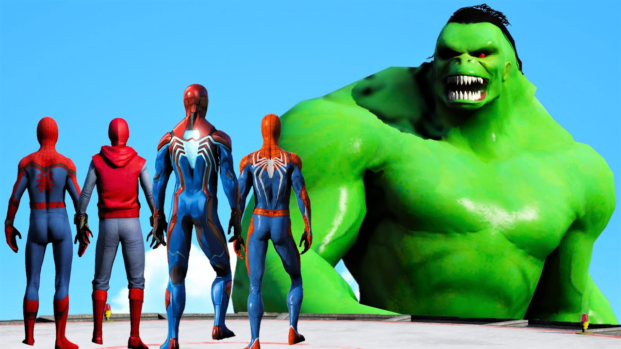 Team SPIDER-MAN vs HULK 2099, Spiderman, Spider-Man Miles Morales, Spider-Man PS4, VelocitySpiderman
