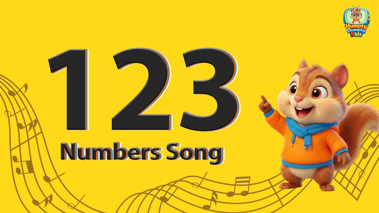 12345 Counting Song | Learn Numbers 1-2-3-4-5 | Kids Numbers Song | HumptyDumptyKids