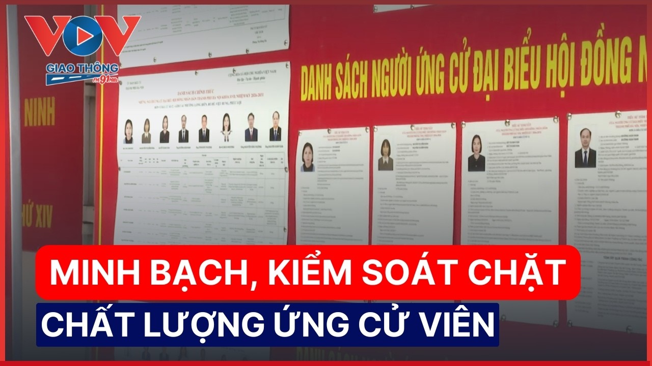 Bầu cử 15/3: Minh bạch thông tin và tiêu chuẩn vàng của các ứng cử viên | VOV Giao thông