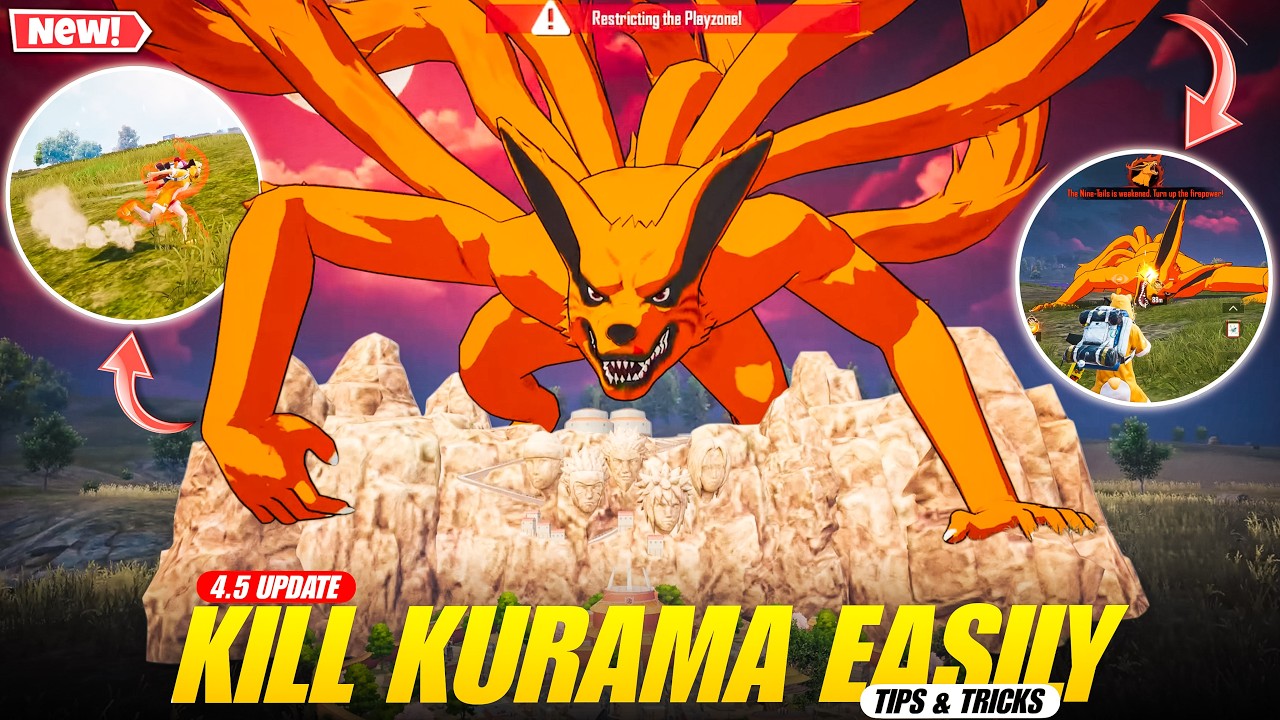 How To Defeat The Nine Tailed Fox Kurama Fast And Easy🔥BGMI 4.5 Update Guide With Tips & Tricks. 