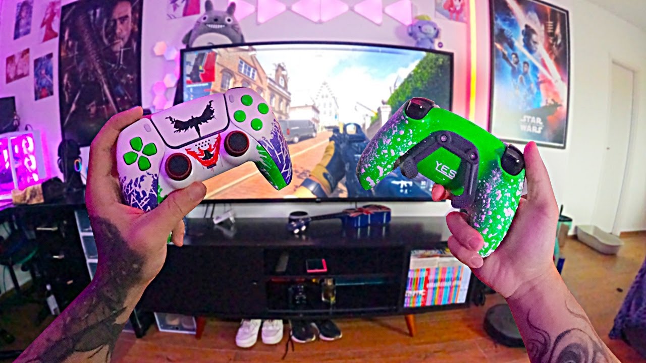 Finalmente chegou meu controle Personalizado de PS5 e PC