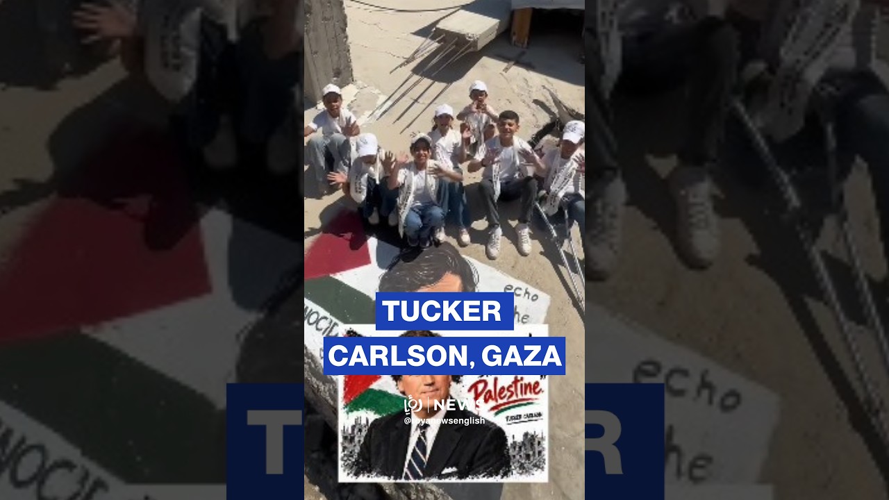 Gaza children send message to Tucker Carlson