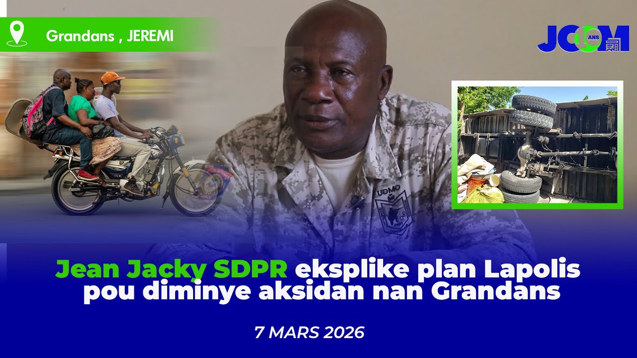 Jean Jacky SDPR eksplike plan Lapolis pou diminye aksidan nan Grandans