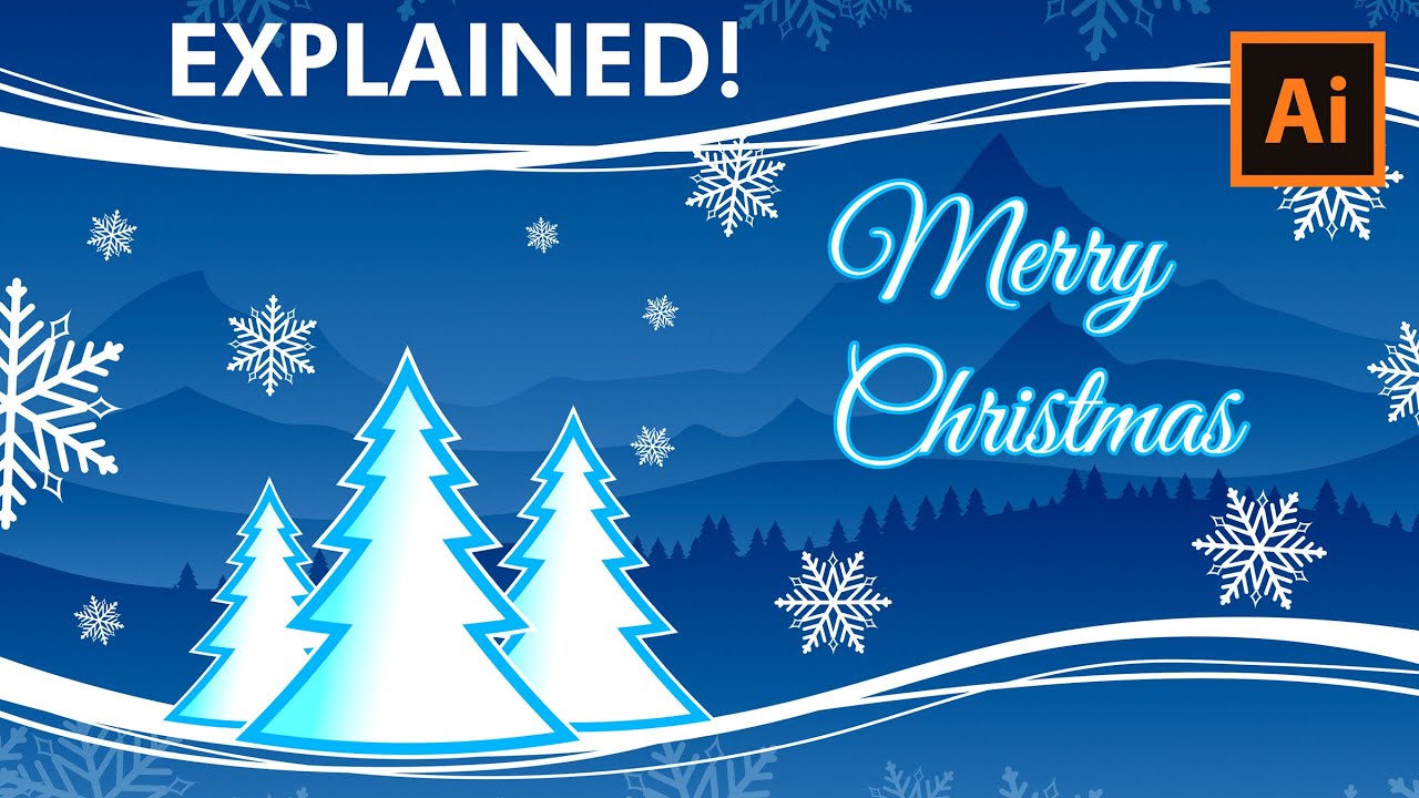 How to Design a Christmas Card - Adobe Illustrator Tutorial