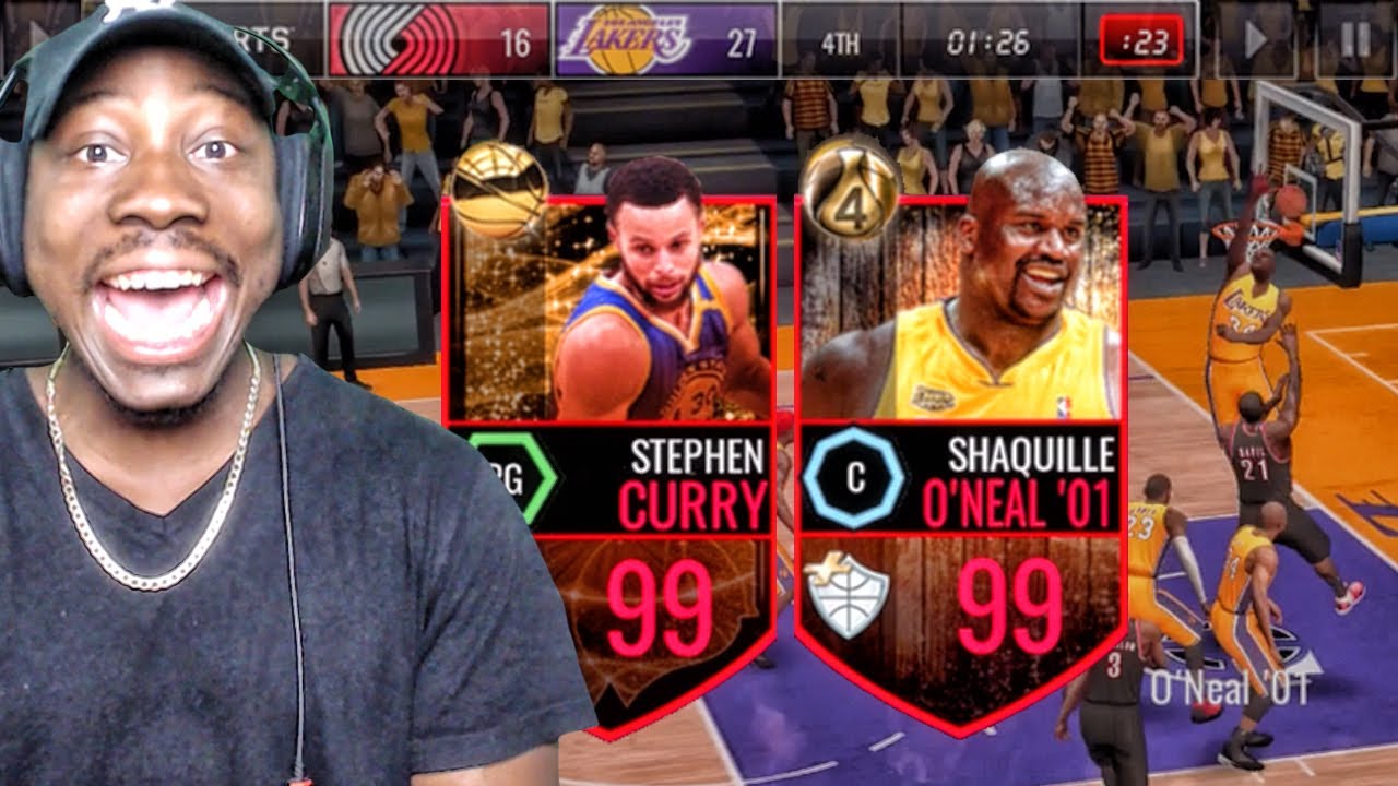 FINALS 99 OVR CURRY & 99 OVR SHAQ DOMINATING! NBA Live Mobile 16 Gameplay Ep. 123