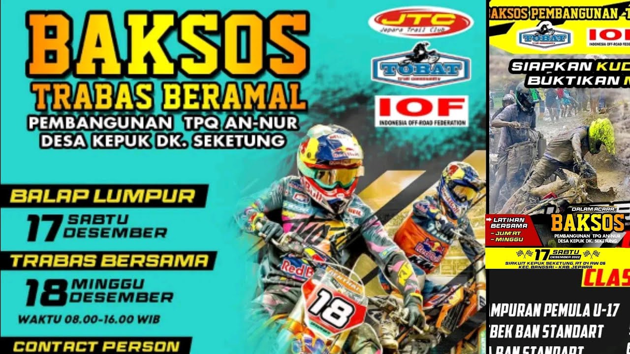 siapkan kuda besinya _ baksos JTC-TOBAT desa kepuk jepara || trail enduro