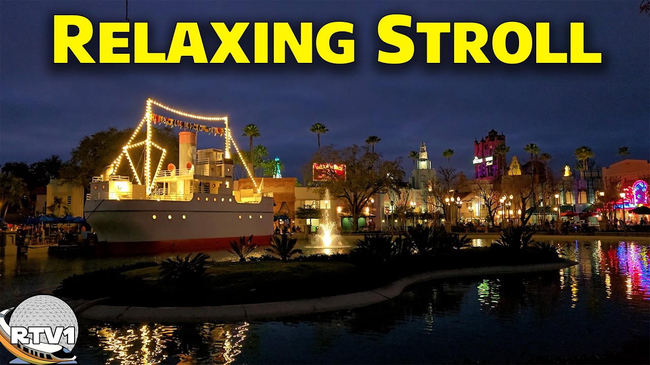 Relaxing Stroll around Hollywood Studios at Sunset - 4K - Spring 2026 - Walt Disney World