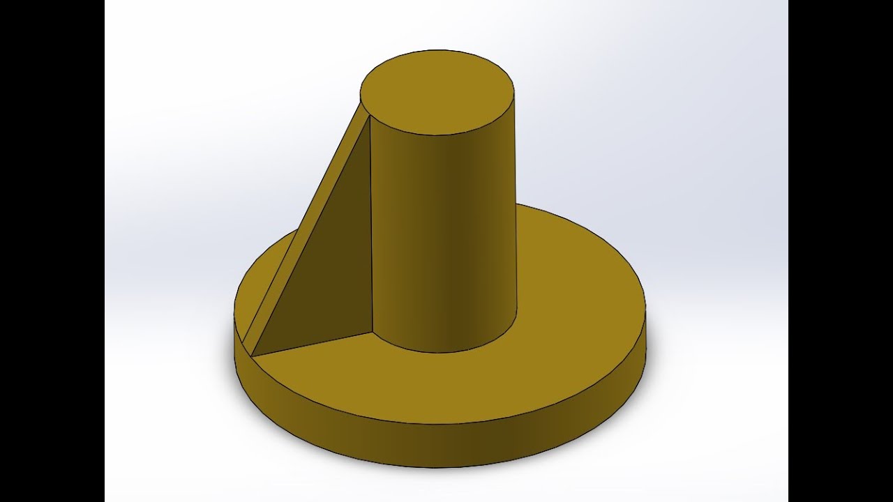 Nervure sur surface courbe dans Solidworks