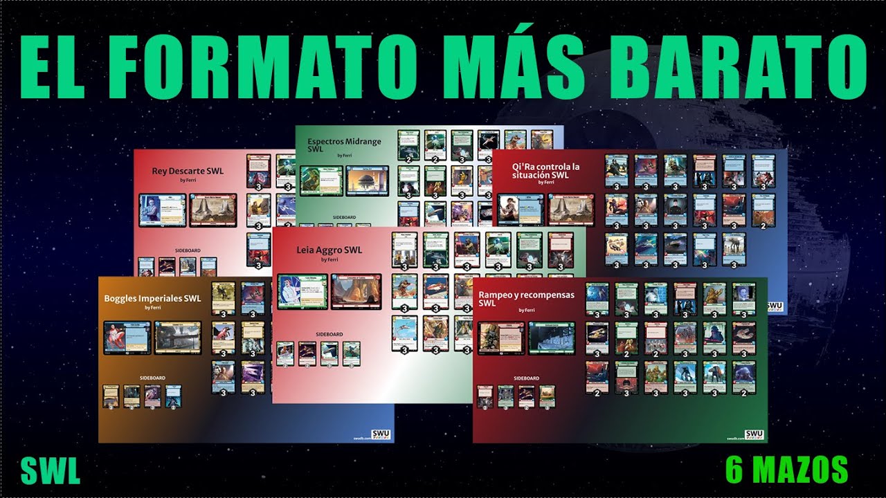 6 Mazos para SWL - Decktech / StarWars Unlimited