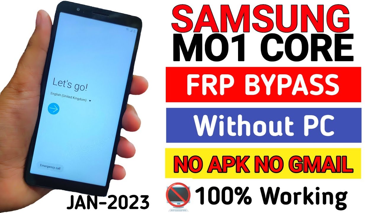 Samsung Galaxy M01 Core (SM-M013F) Frp Bypass || Google Account Bypaas WIthout PC 2023