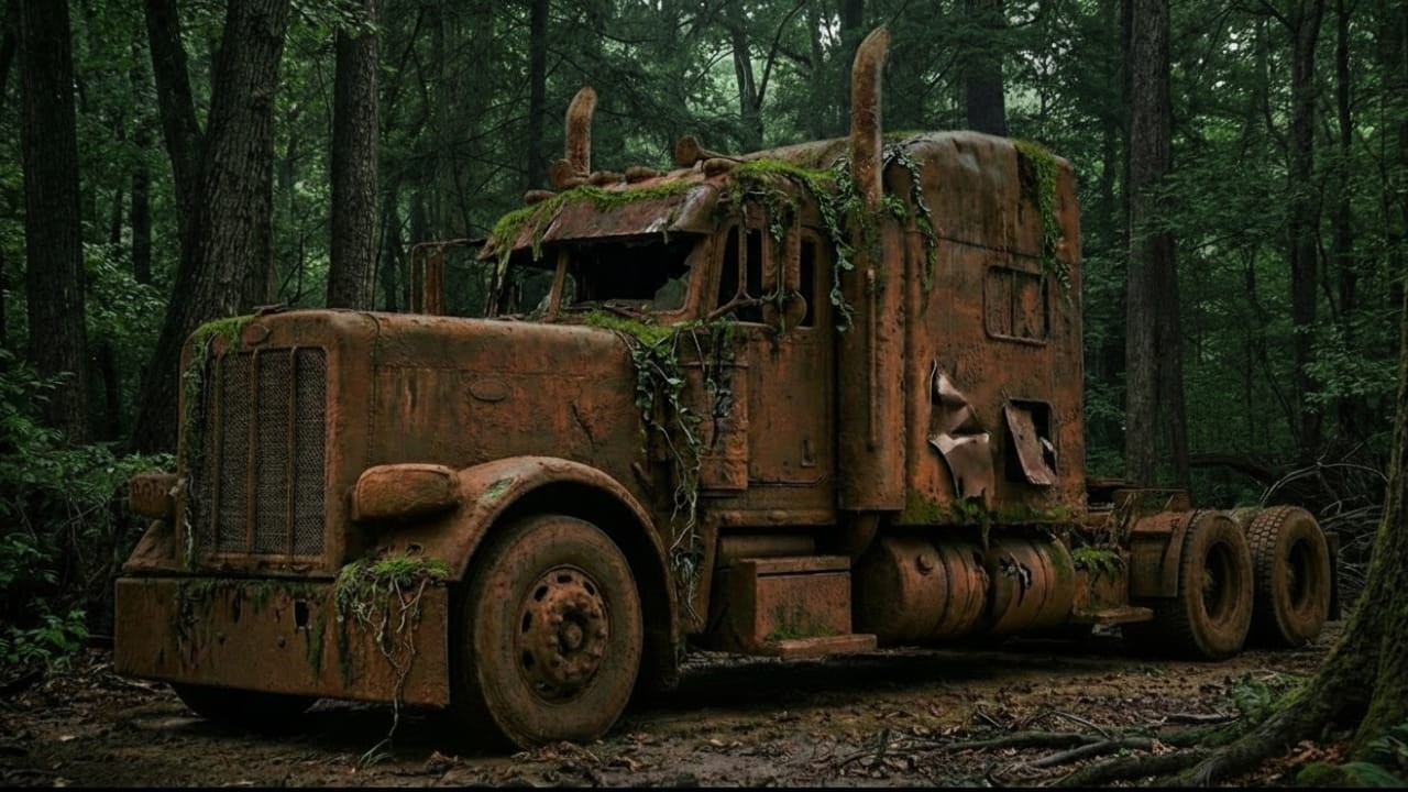After Years Lost in Deep Jungle This Peterbilt 379 Monster Truck Restoration Is Unbelievable ASMR